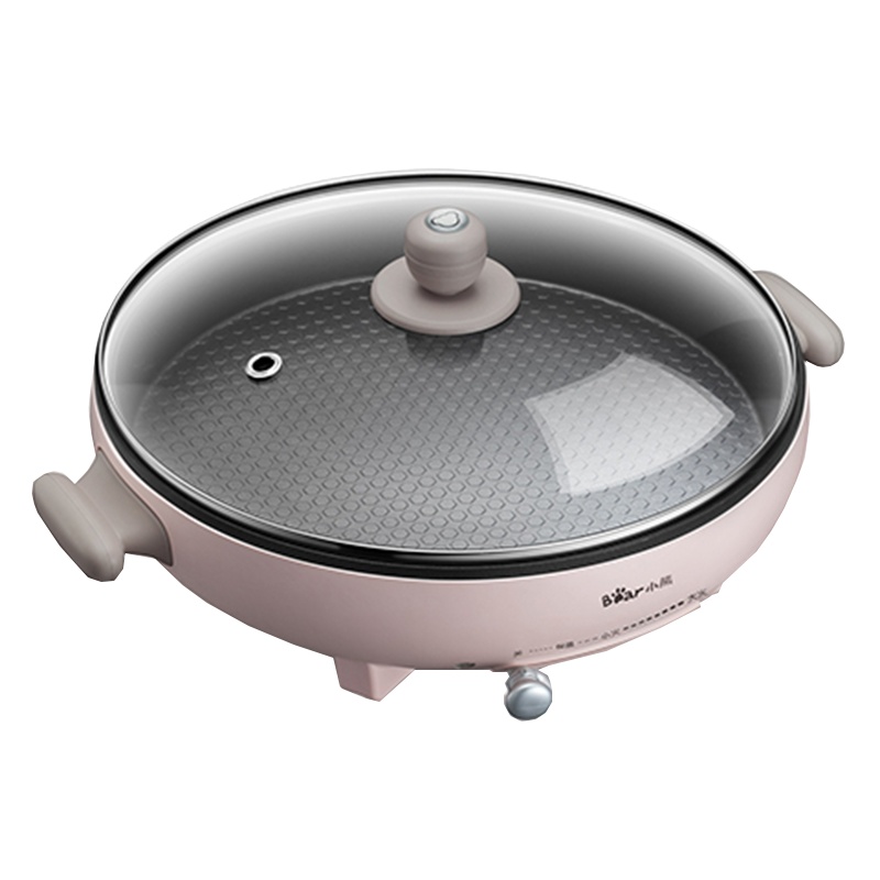 Bear/小熊电火锅DHG-C12D3电煎锅多功能家用可调温不粘煎盘烤肉烙饼锅