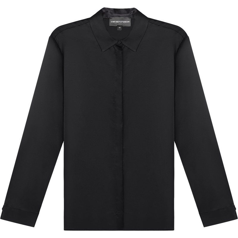 EMPORIO ARMANI 阿玛尼 女士桑蚕丝长袖衬衫 8N2C39 2NXXZ
