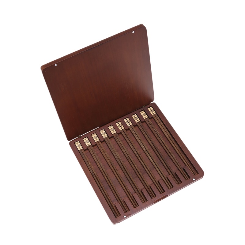 达乐丰 木质筷子KZ033 10双装 进口金头鸡翅木筷子 实木筷子家用礼盒原木筷 国产 一次性使用(否)