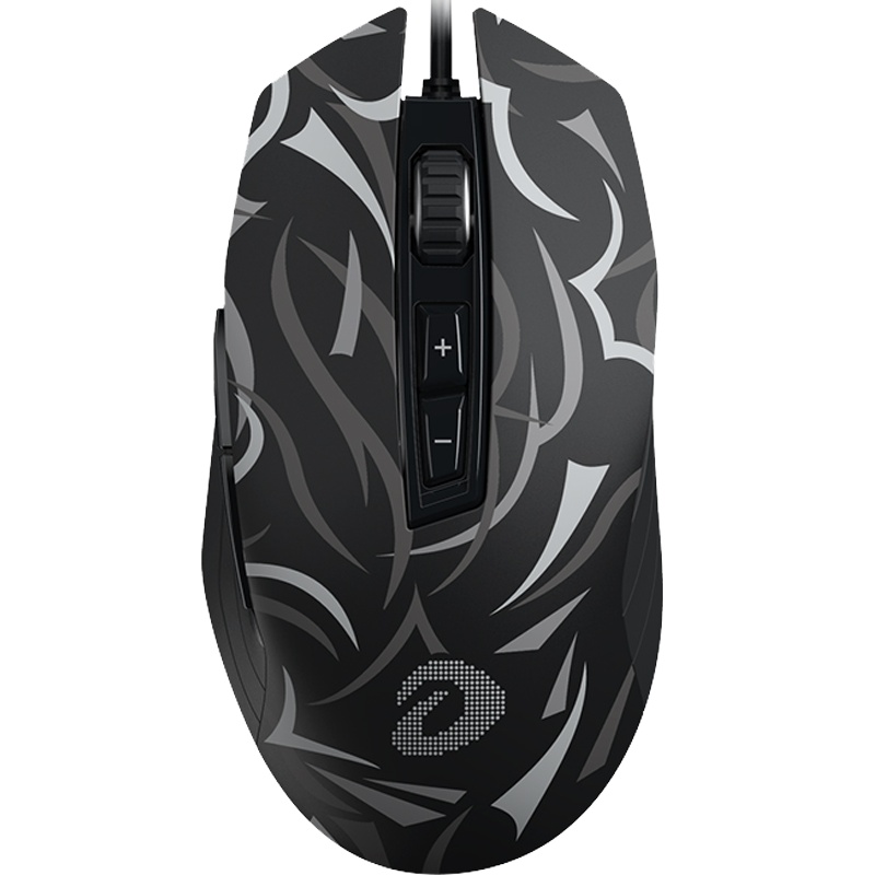 达尔优(dare-u)EM915荆棘版有线鼠标游戏鼠标电竞鼠标绝地求生吃鸡鼠标LOL/CF USB 黑色6000dpi