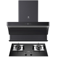 云米(VIOMI) cross2侧吸式烟灶套餐 （天然气）21立方挥手智控 自动升降 烟灶联动抽吸油烟机灶具套装