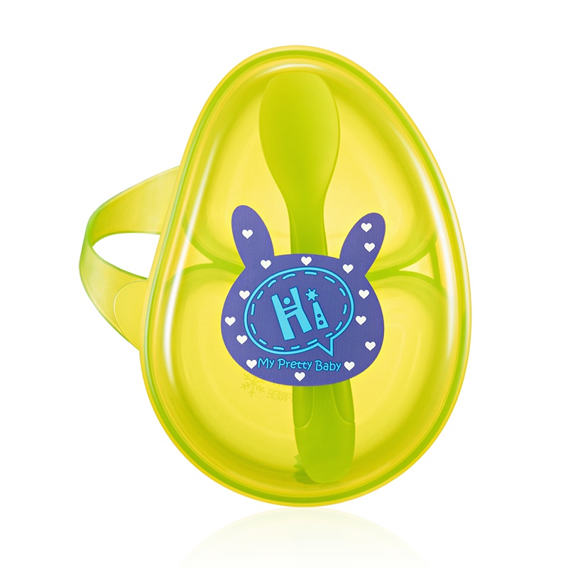 子初婴儿外出便携式辅食碗 宝宝辅食盒婴幼零食保鲜盒儿童碗密封冷冻盒绿色