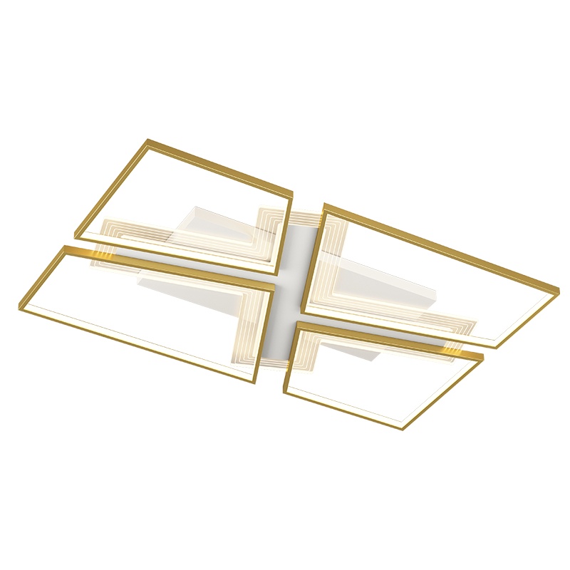 七只蚂蚁 吸顶灯简约现代北欧轻奢ins网红客厅灯北欧简约现代led吸顶灯大气轻奢艺术全屋卧室组合套餐灯具JH-X2166