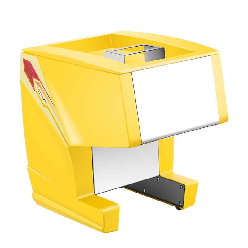 喜莱盛YS-Q80切肉机商用全自动不锈钢切丝肉丝鱼片家用彩色小型绞肉切菜切片机时尚黄色