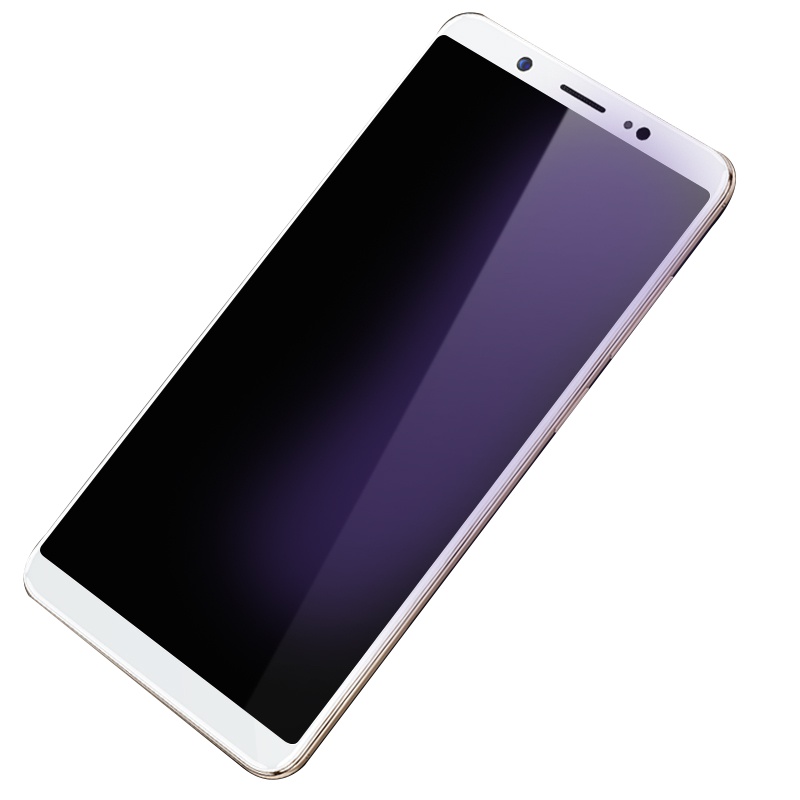 [送手机壳]轻万适用vivoy75抗蓝光钢化膜防指纹高清前膜防摔玻璃手机贴膜防紫光保护膜