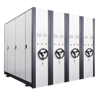 密集架凭证密集移动柜智能密集书架密集钢制架手摇文件柜档案柜单组尺寸900mm*2300mm*560mm