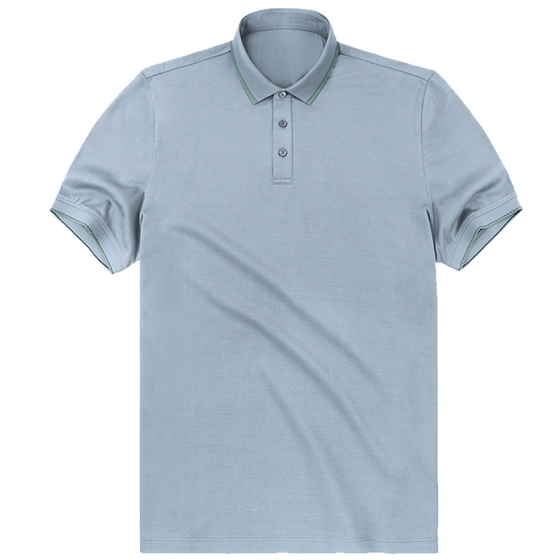 布先生新款纯棉清凉夏天短袖T恤男 时尚花纱双丝光棉AT10853