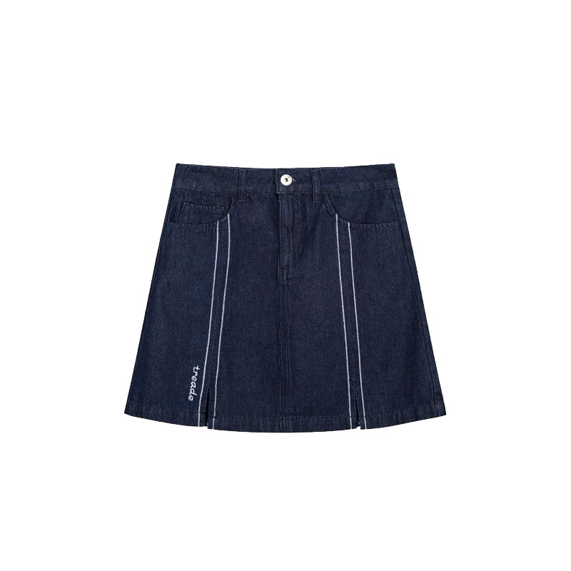 拉贝缇夏半身裙女式新款百搭时尚显瘦高腰牛仔一步裙半身裙中长款60006287