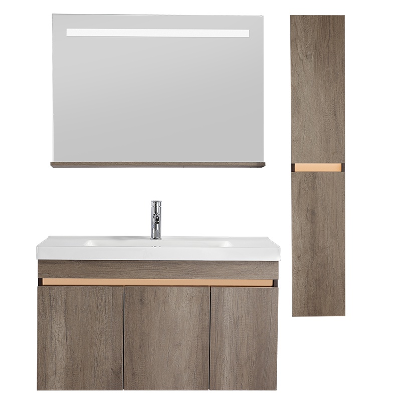 帝王洁具新中式浴室柜轻奢柜现代浴室柜简约设计抽屉柜智能镜灯吊柜可选优质五金亚克力台盆防水柜体洗手盆檀悦