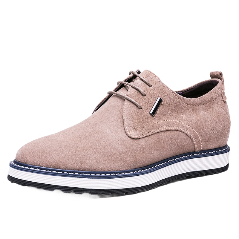 奥康男鞋秋季韩版休闲鞋子男英伦百搭潮流板鞋内增高男鞋6cm