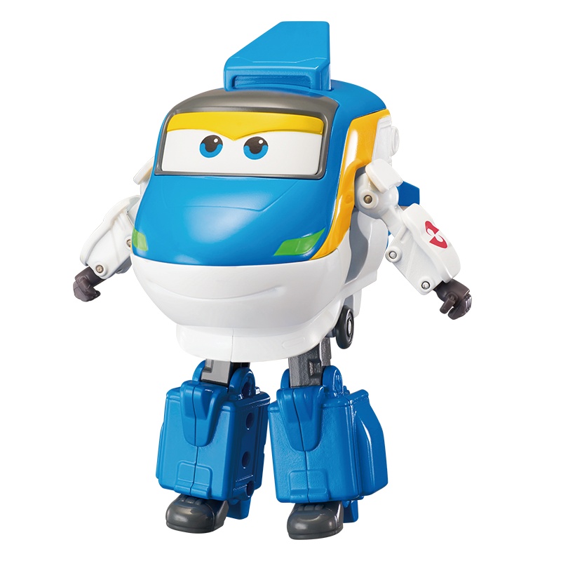 超级飞侠11豪华版大号变形机器人玩具趣味高铁运货车厢吊钩咚咚760236