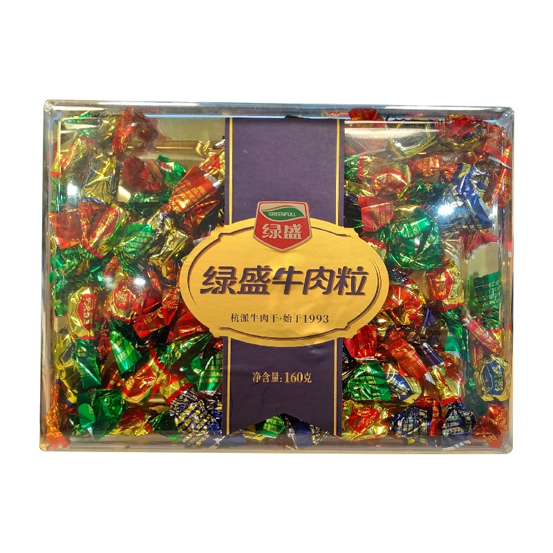 绿盛牛肉粒160g手撕牛肉干特产熟食休闲食品零食小吃