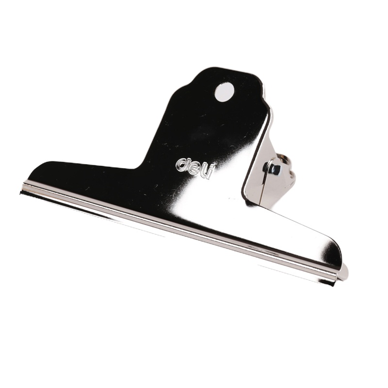 得力 9534 山形铁票夹 127mm 画夹画板夹不锈钢夹子 4个装