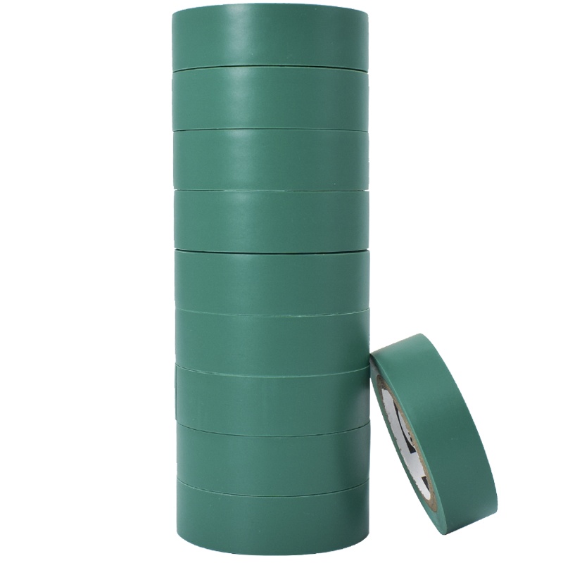 [苏宁自营]保拉(Paola) 10米*10卷PVC电气绝缘胶带 绿色电工胶布 无铅阻燃防水胶布耐高压耐磨5817