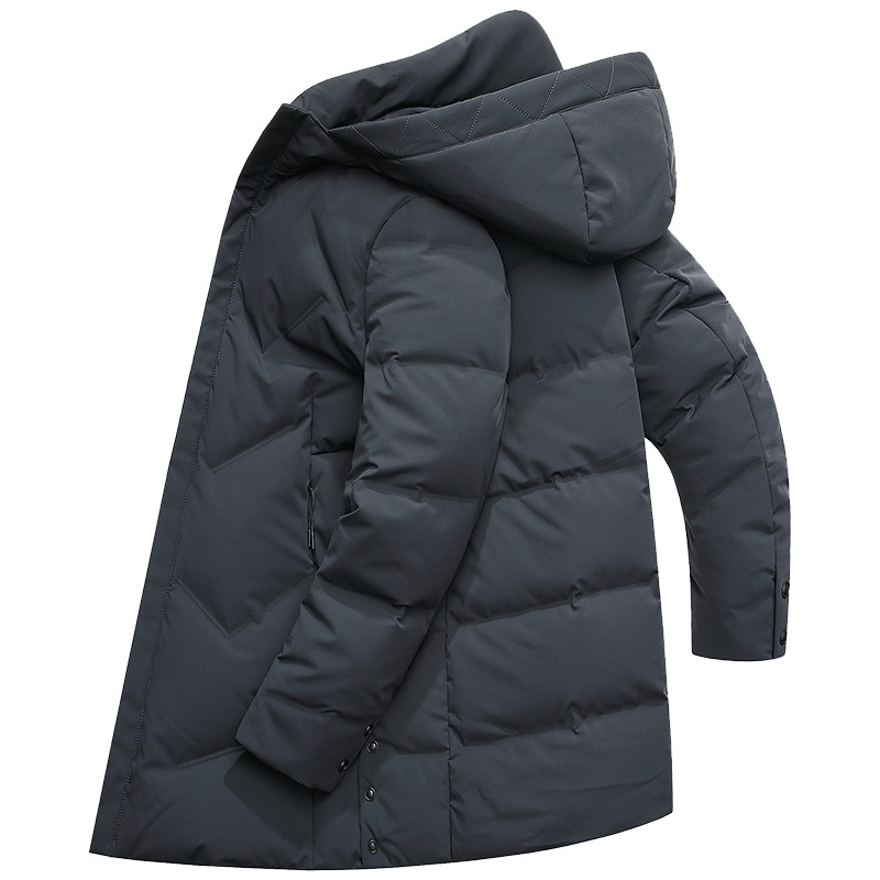 雅鹿反季羽绒服男爸爸装清仓特卖中老年男装商务中长款冬装外套Q