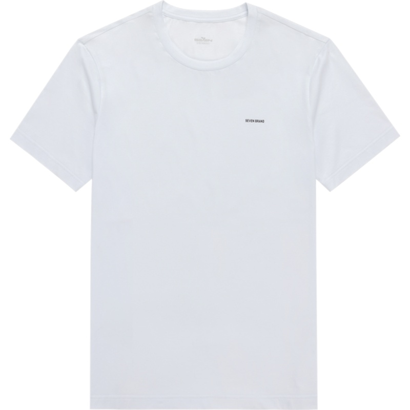 柒牌男装短袖T恤时尚潮流青年圆领半袖透气肤男士纯色百搭短t