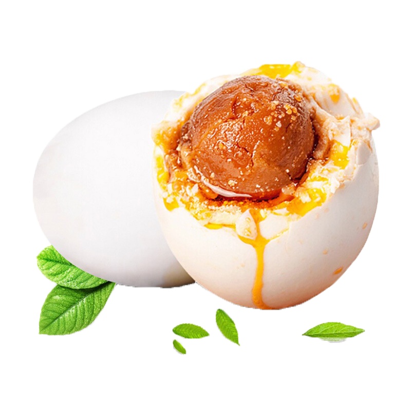 正宗流油咸鸭蛋4枚 50g-60g 盐腌制即食红心咸蛋黄非高邮海鸭蛋