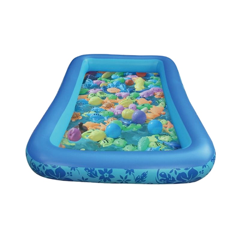 浩酷钓鱼玩具池套装儿童磁性广场摆摊充气大型宝宝捞鱼戏水加厚号地摊(290*170*250 蓄电气汞)