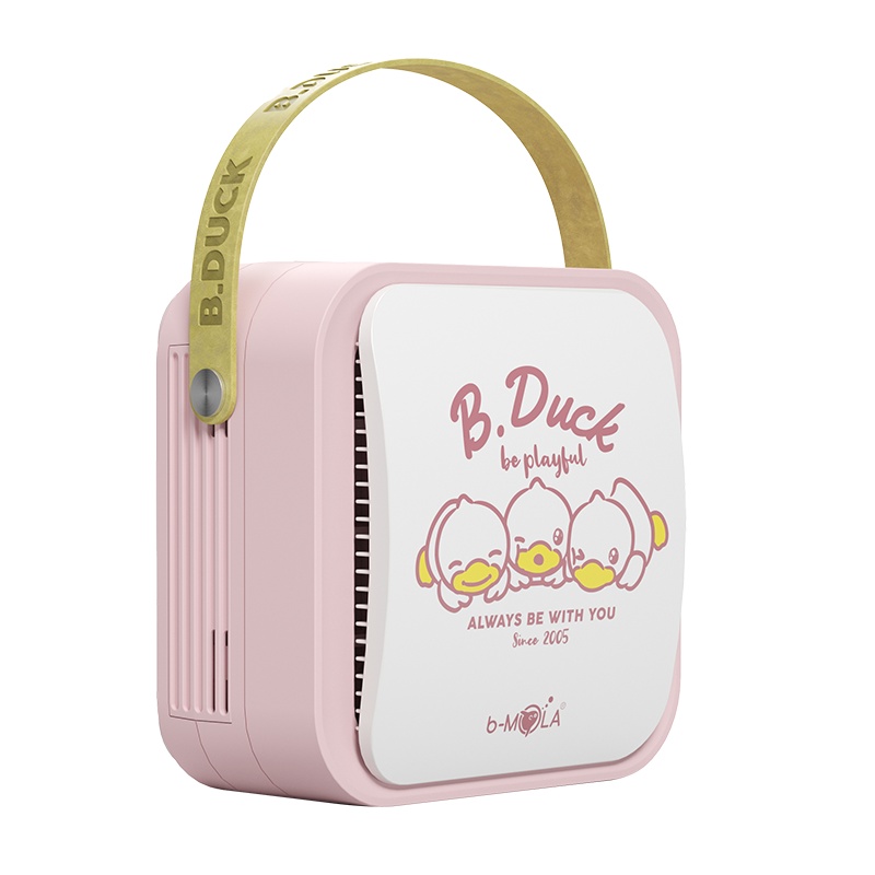 b-MOLA小黄鸭联名款空净化器NCC01804 粉色 信山RHT空净 车载便携除菌除醛除味空净 NCCO除菌技术