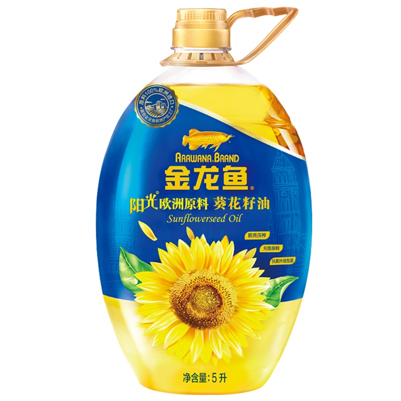 金龙鱼 自然葵香葵花籽油食用油 5L