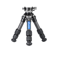 徕图leofoto LS-223CEX 爬楼迷你单反相机桌面三脚架调节水平一体式半球云台碳纤维支架 LS-223CEX