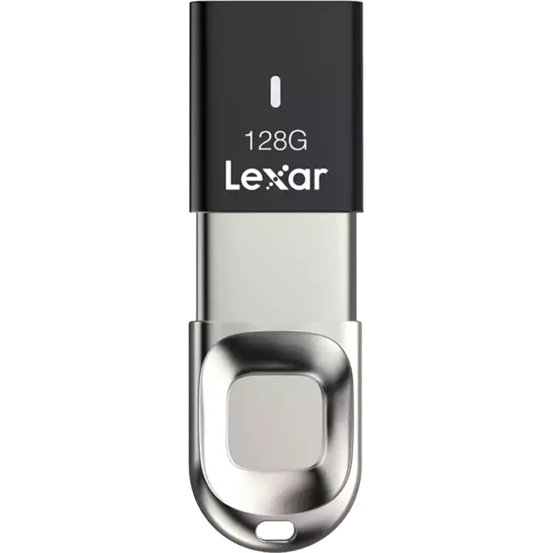 [免邮]雷克沙(Lexar)F35 128G U盘 读150MB/s 指纹加密闪存盘USB3.0电脑灰色优盘
