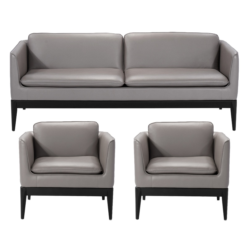 [硕辉]DA-8114三人位现代简约 办公沙发 接待会客 舒适时尚皮艺沙发