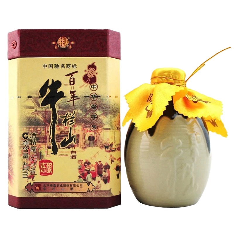 牛栏山百年浓香型52度400ml*陈酿白酒