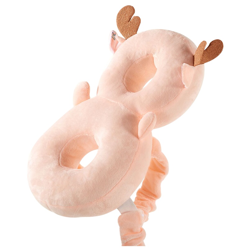 婴蓓 3D天丝材质 水晶绒/PP棉适用宝宝防摔学步走路护头枕防后摔帽透气婴儿童秋冬季四季通用头部保护垫学步神器