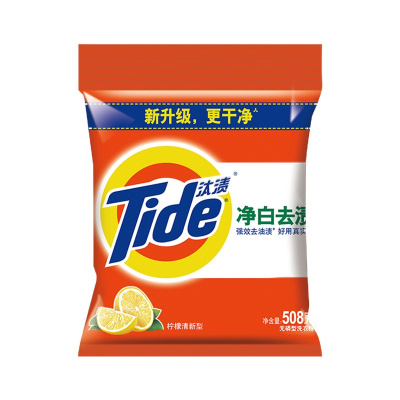 净白去渍洗衣粉袋装柠檬清新自然清香508g
