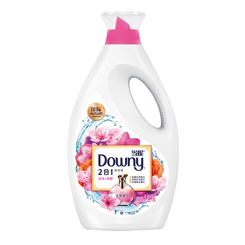 当妮二合一洗衣液淡粉樱花1.9千克 衣物香水 护衣留香