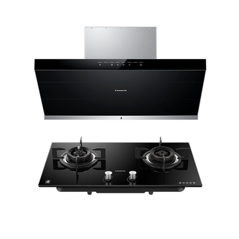 卡萨帝(Casarte)风动能系列烟灶套装CK16EG(TC)+G2KG92(12T)(TC)侧吸式油烟机灶具套餐