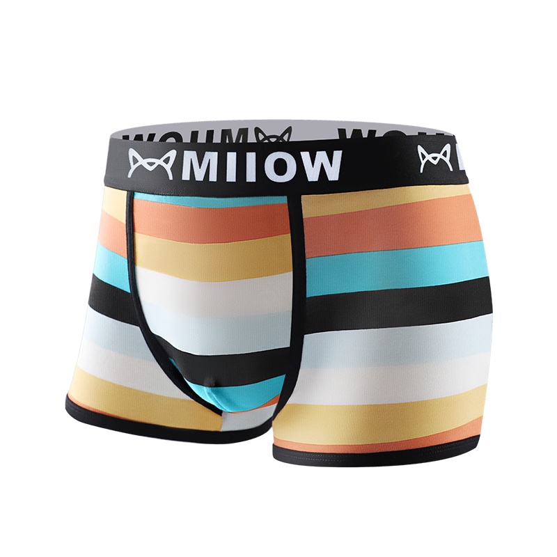 男士[3条装]四角内裤男棉运动青年平角石墨烯抗菌裆短裤衩