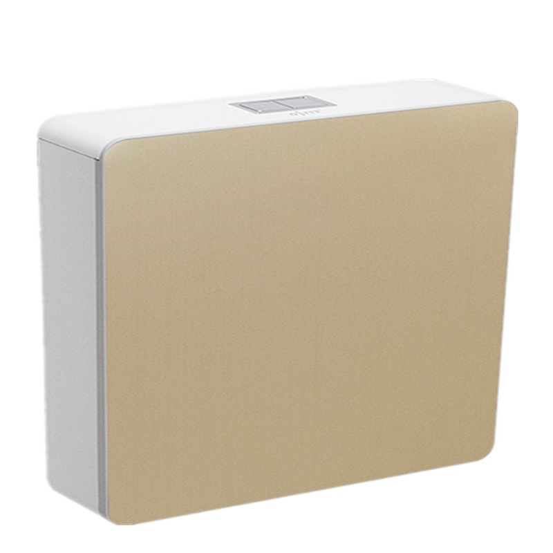 欧吉美 新款土豪金卫浴水箱蹲便器套装 双按冲水箱 厕所大便池蹲坑存水弯防臭大便器