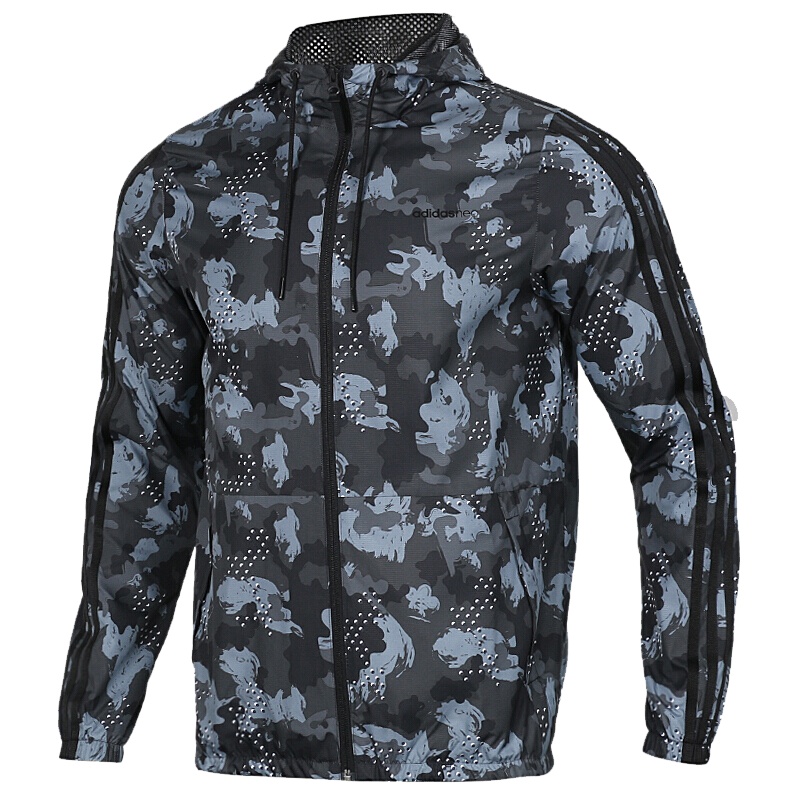 Adidas阿迪达斯男装新款运动服轻便舒适防晒透气跑步训练夹克外套DZ7589 C