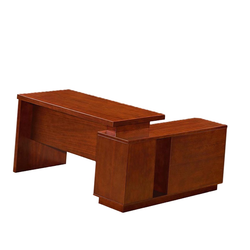 经典系列班台WK813 1600*900*760优质天然胡桃木皮饰面