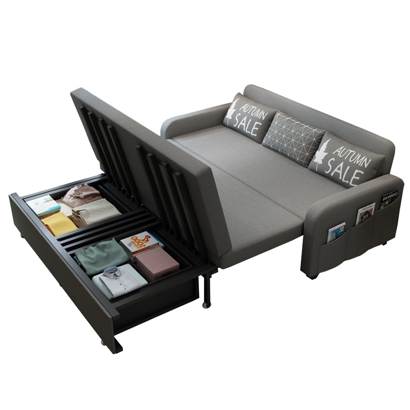 塞纳春天 沙发床 可折叠沙发床 客厅双人1.8米1.5米可储物书房小户型两用简约现代668