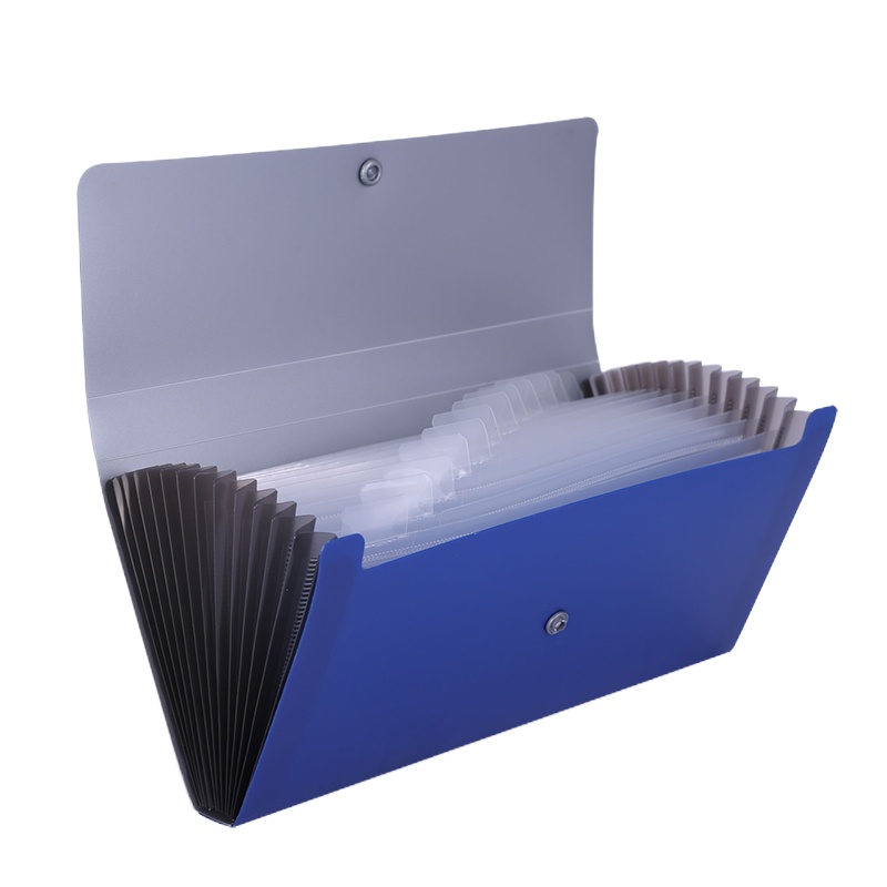得力(deli)A6/13格风琴包 票据收纳包资料册 单只5562蓝色