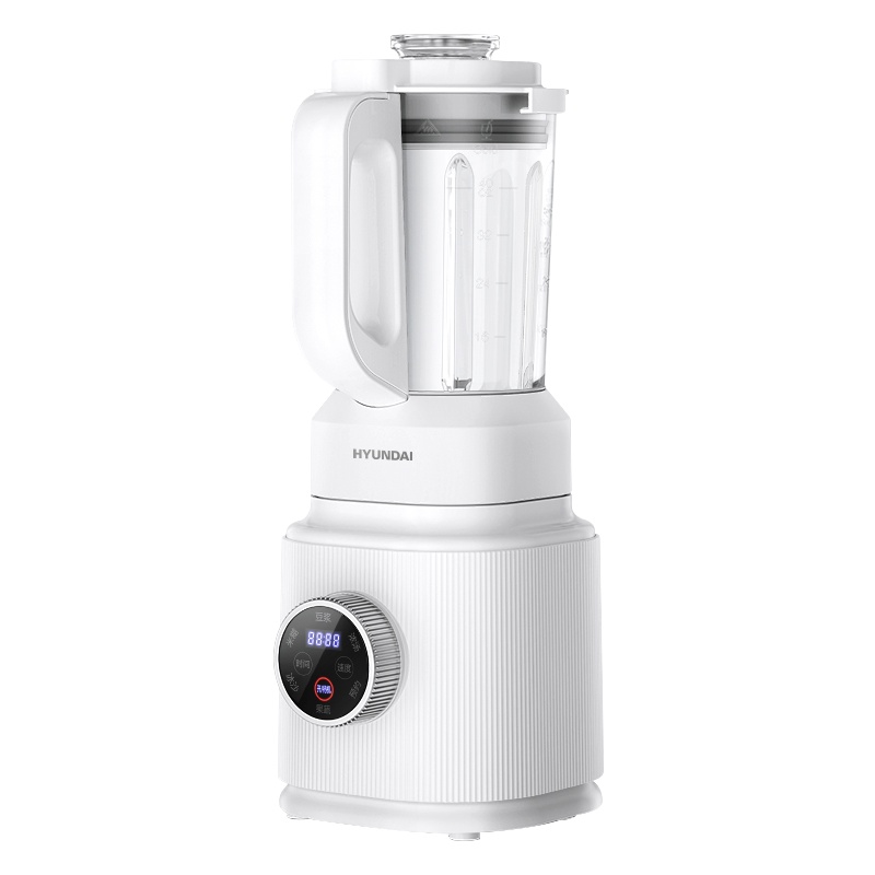 Hyundai破壁机家用全自动多功能免滤豆浆机小型料理机加热免手洗[雅致白 预约款]