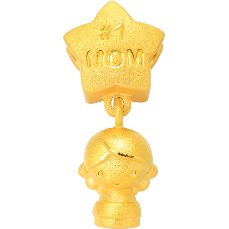 周生生(CHOW SANG SANG)金手链Charme串珠妈咪转运珠项链吊坠定价