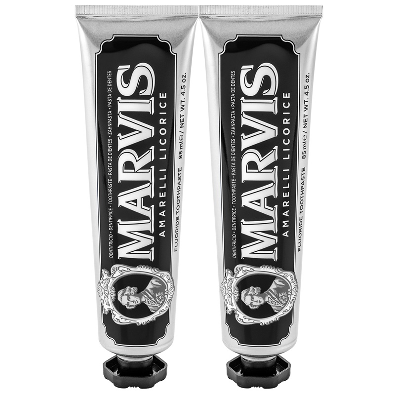 MARVIS玛尔仕甘草薄荷味牙膏（黑色）85ml+85ml