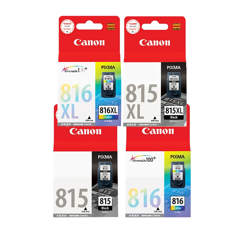 佳能(Canon)PG-815CL-816 815XL816XL原装墨盒彩色适iP2780 2788 236 28