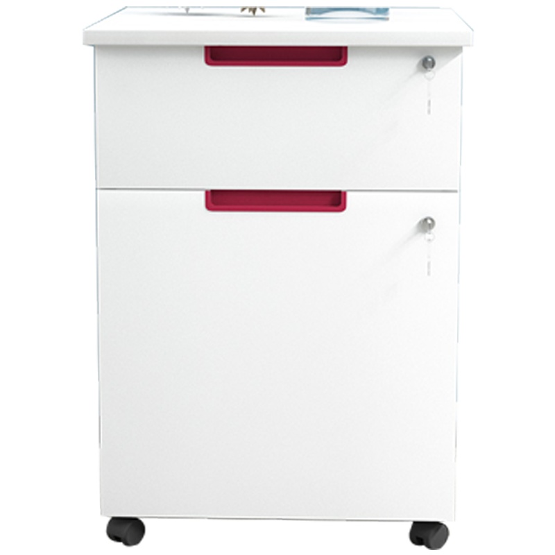 鑫金虎 文件柜矮柜活动柜储物柜办公桌下移动柜带锁抽屉资料柜