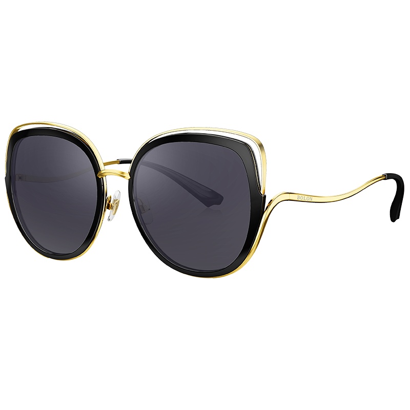 BOLON暴龙新款蝶形偏光太阳镜女潮流墨镜时尚个性眼镜BL6077