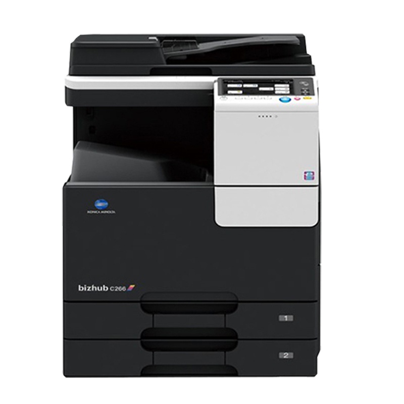 柯尼卡美能达(KONICA MINOLTA)C266彩色激光A3多功能一体机(26页/分 标配+自动输稿器+双纸盒)