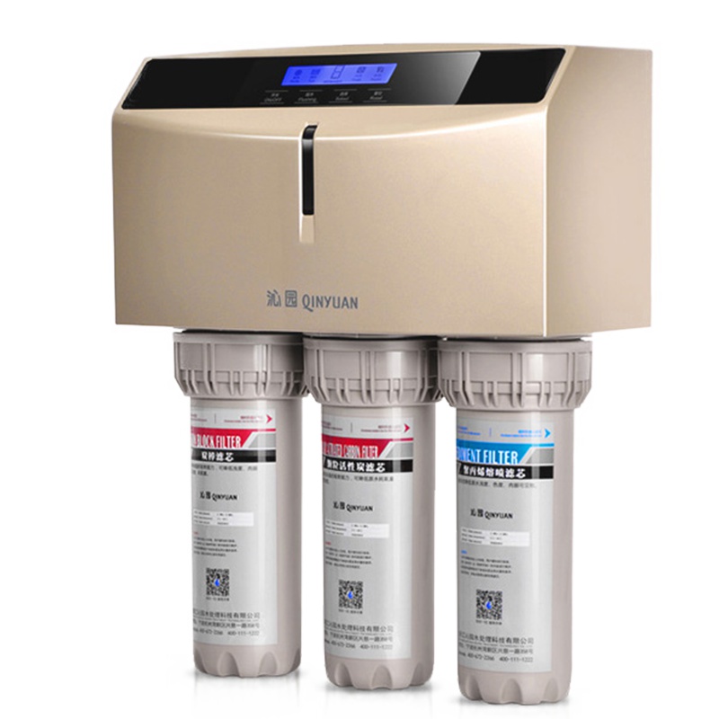 [全网热卖]沁园(TRULIVA)净水器家用直饮厨下式过滤器RO-185I净水机反渗透纯水机