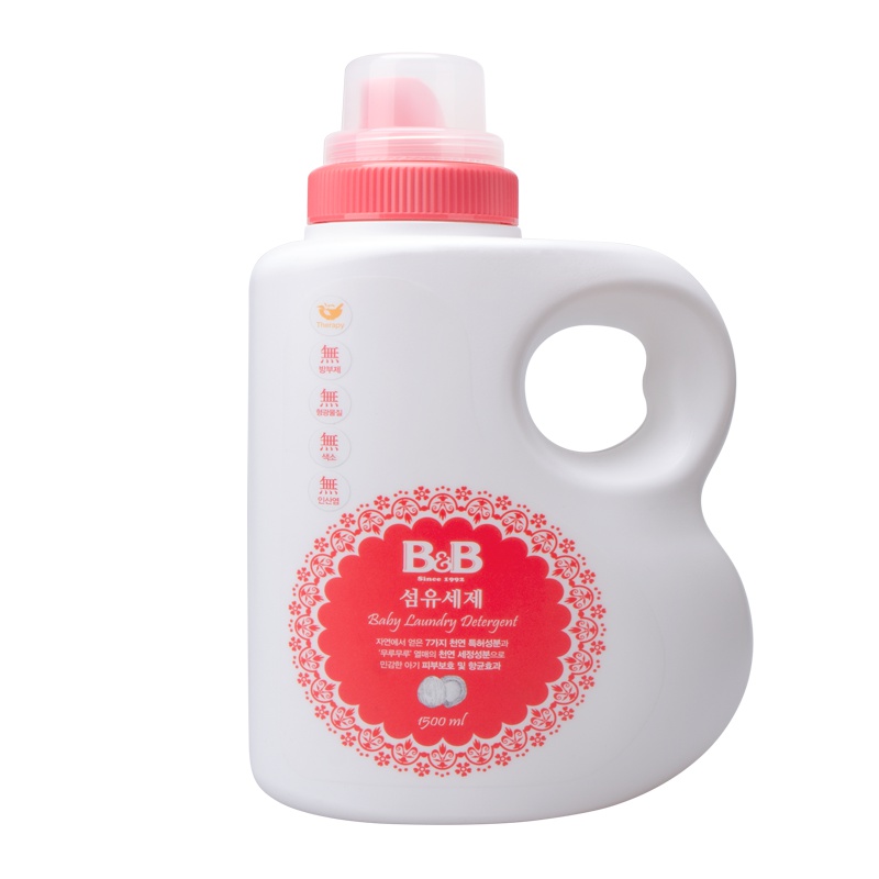 保宁(B&B)洗衣液 婴儿衣物纤维洗涤剂1500ml 瓶装自然清香