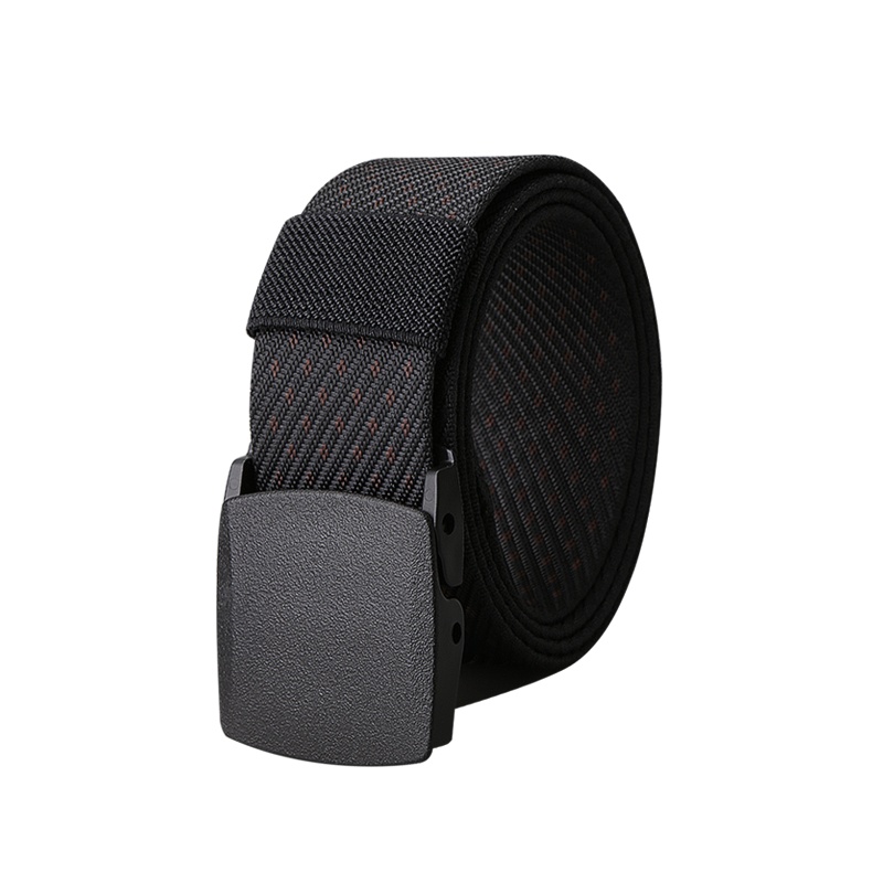 编织休闲腰带塑钢扣头男裤腰带平滑扣男生礼物男款皮带扣男士皮带