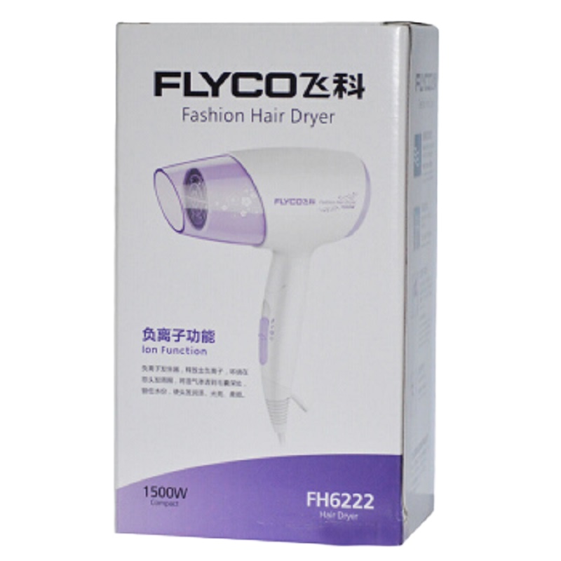 飞科(FLYCO)FH6222电吹风 家用静音大功率吹风筒企业采购可折叠便携式吹风机