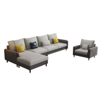 德致科技布布艺沙发组合简约小户型轻奢简约现代客厅沙发北欧沙发